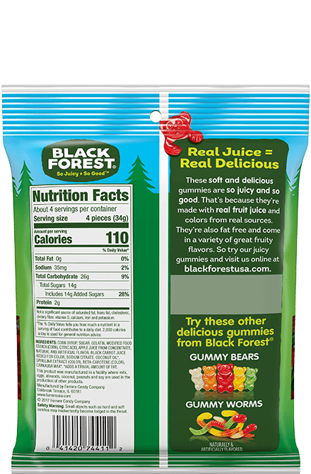 Black Forest Gummy Cherries back