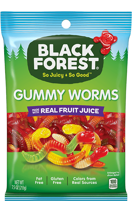 Black Forest Gummy Worms front
