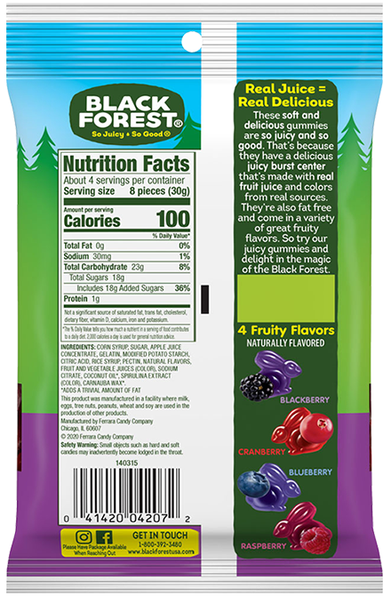 Black Forest Juicy Bunnies back